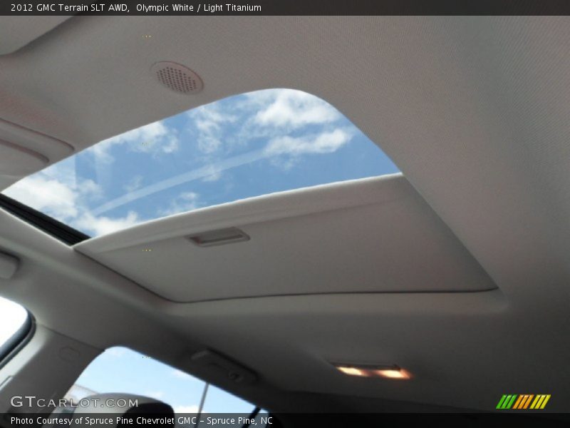 Olympic White / Light Titanium 2012 GMC Terrain SLT AWD