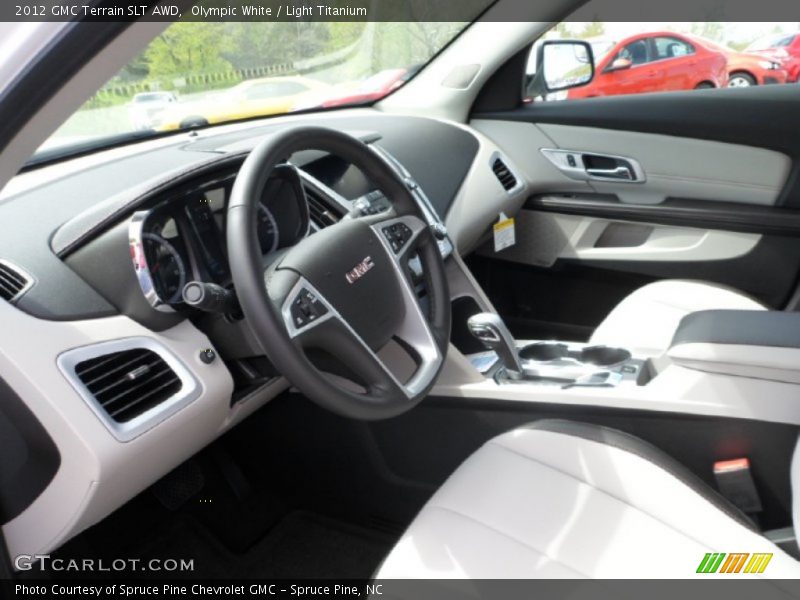Olympic White / Light Titanium 2012 GMC Terrain SLT AWD
