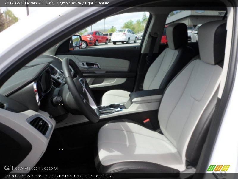 Olympic White / Light Titanium 2012 GMC Terrain SLT AWD