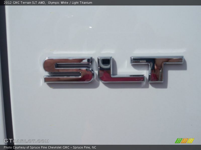 Olympic White / Light Titanium 2012 GMC Terrain SLT AWD