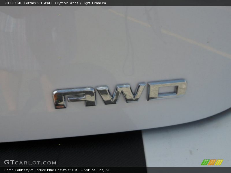 Olympic White / Light Titanium 2012 GMC Terrain SLT AWD