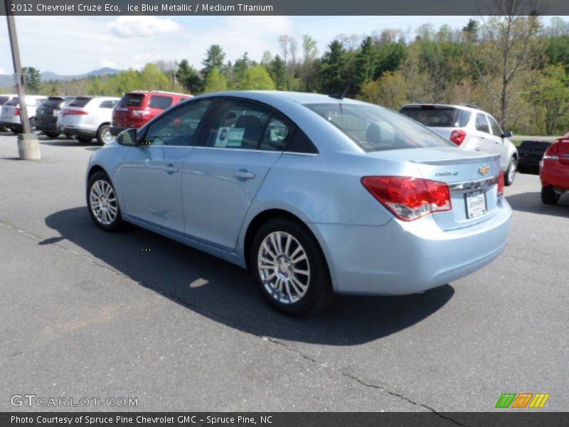 Ice Blue Metallic / Medium Titanium 2012 Chevrolet Cruze Eco