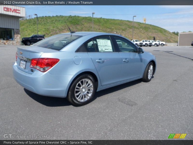 Ice Blue Metallic / Medium Titanium 2012 Chevrolet Cruze Eco