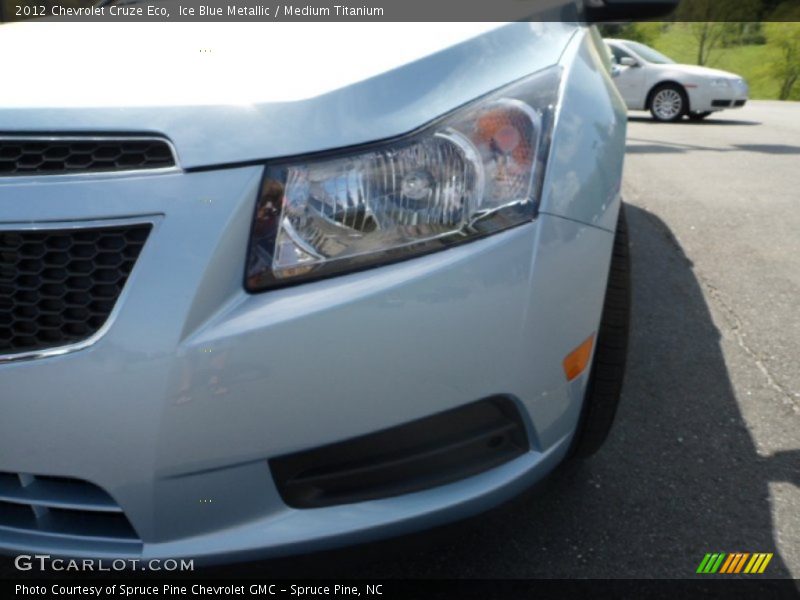 Ice Blue Metallic / Medium Titanium 2012 Chevrolet Cruze Eco