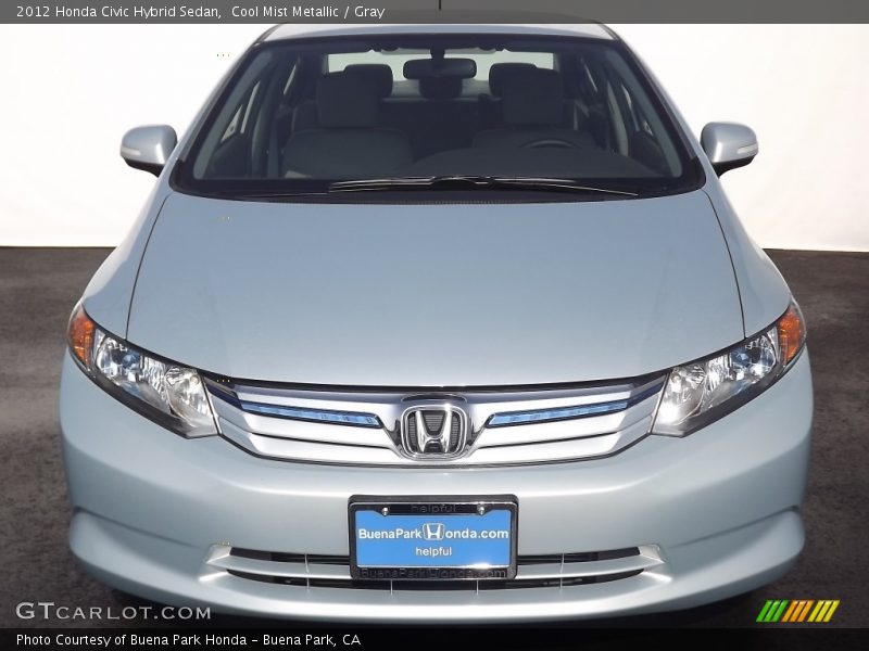 Cool Mist Metallic / Gray 2012 Honda Civic Hybrid Sedan