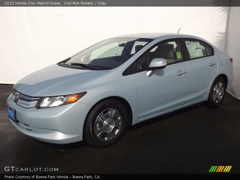 Cool Mist Metallic / Gray 2012 Honda Civic Hybrid Sedan