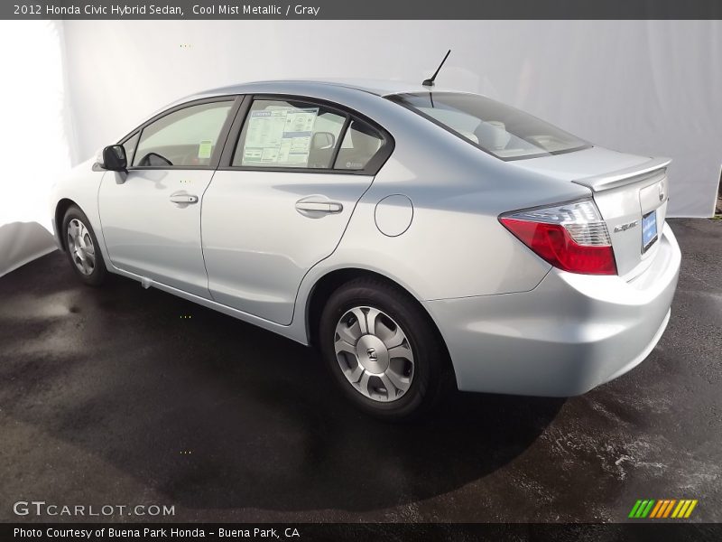 Cool Mist Metallic / Gray 2012 Honda Civic Hybrid Sedan