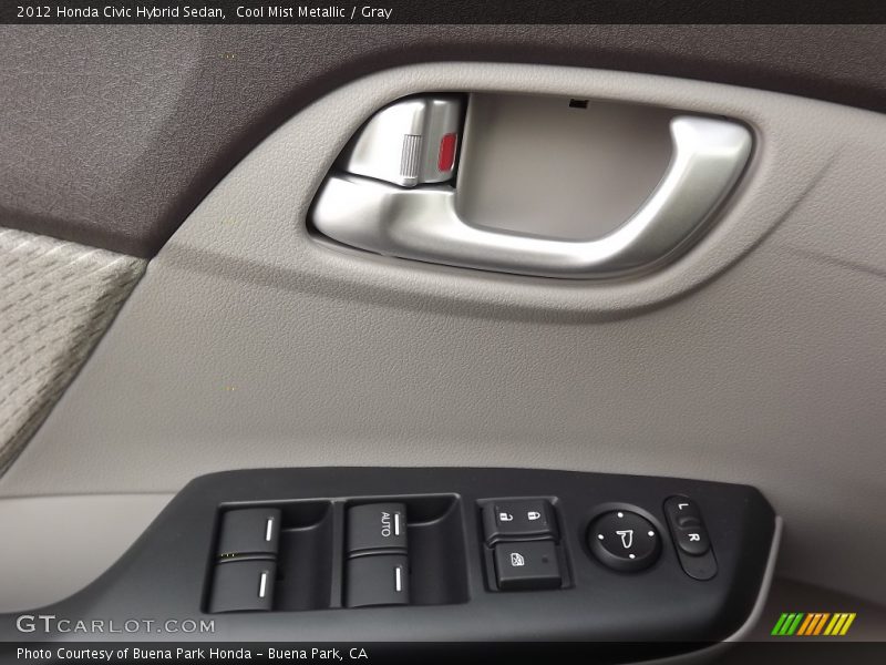 Cool Mist Metallic / Gray 2012 Honda Civic Hybrid Sedan