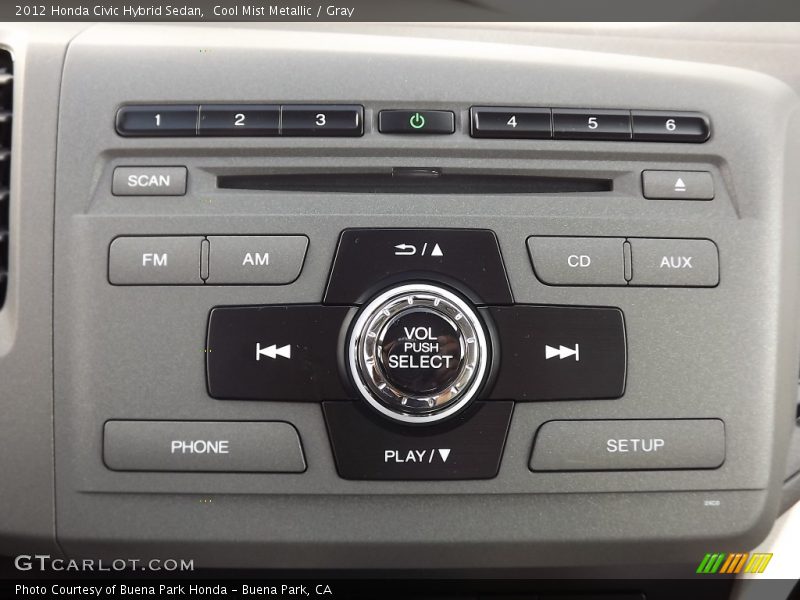 Cool Mist Metallic / Gray 2012 Honda Civic Hybrid Sedan