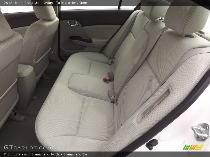 Taffeta White / Stone 2012 Honda Civic Hybrid Sedan