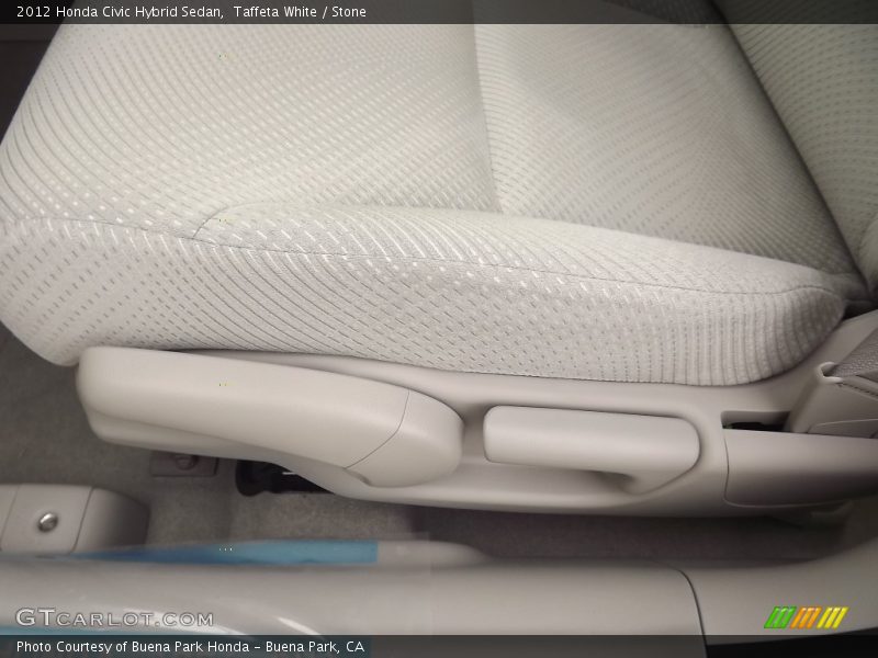 Taffeta White / Stone 2012 Honda Civic Hybrid Sedan
