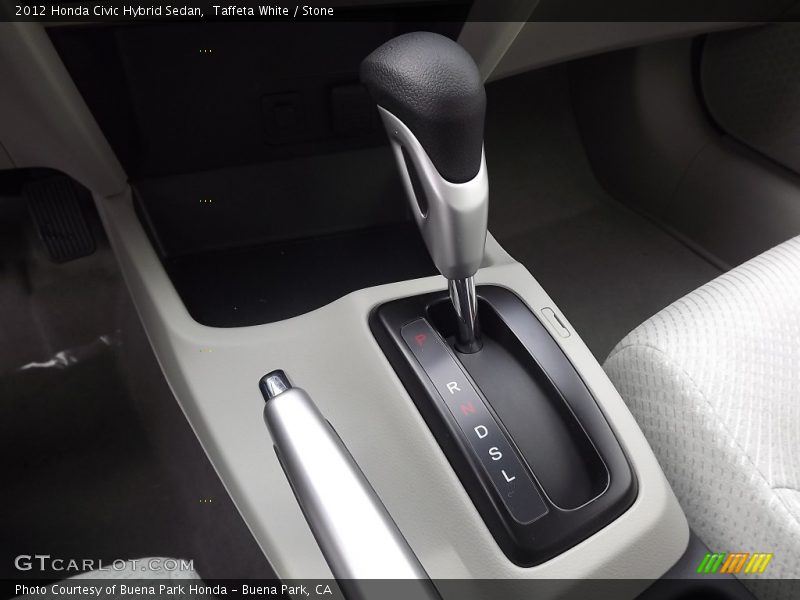Taffeta White / Stone 2012 Honda Civic Hybrid Sedan