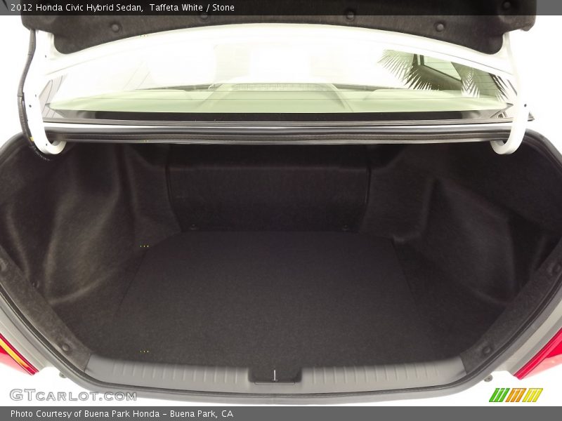 Taffeta White / Stone 2012 Honda Civic Hybrid Sedan