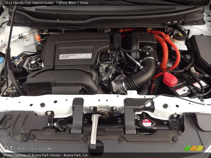 Taffeta White / Stone 2012 Honda Civic Hybrid Sedan