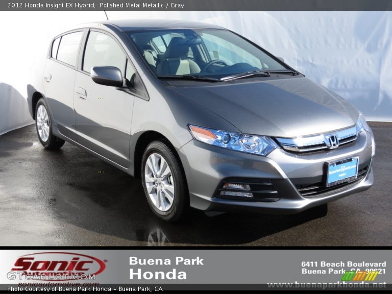 Polished Metal Metallic / Gray 2012 Honda Insight EX Hybrid