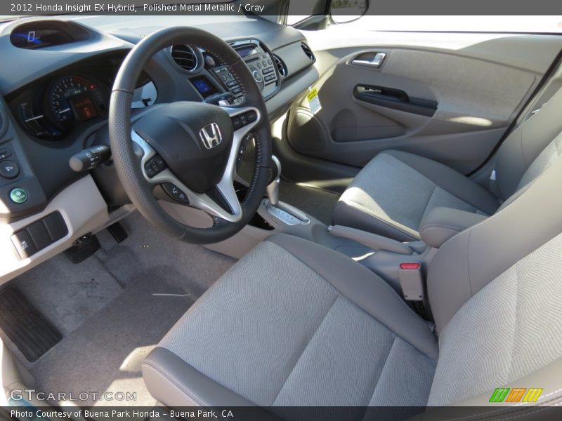  2012 Insight EX Hybrid Gray Interior