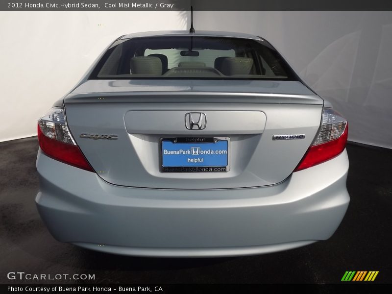 Cool Mist Metallic / Gray 2012 Honda Civic Hybrid Sedan