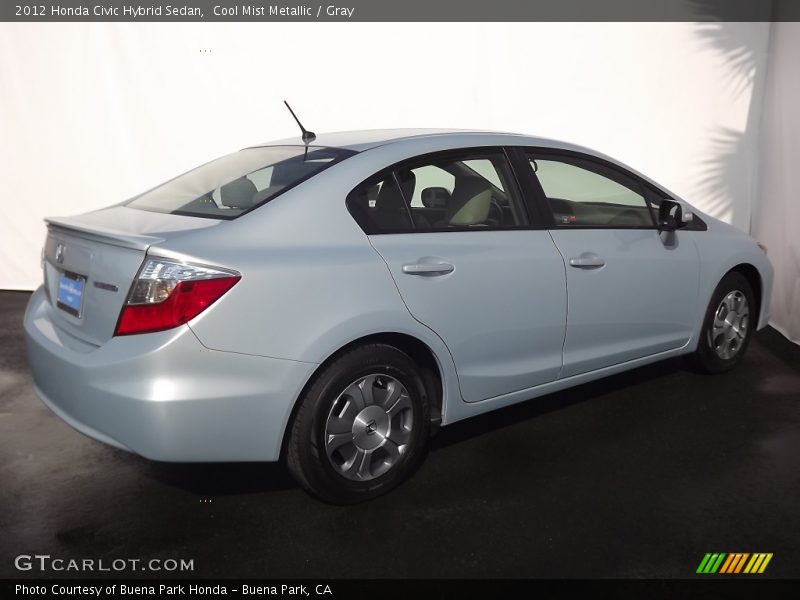 Cool Mist Metallic / Gray 2012 Honda Civic Hybrid Sedan