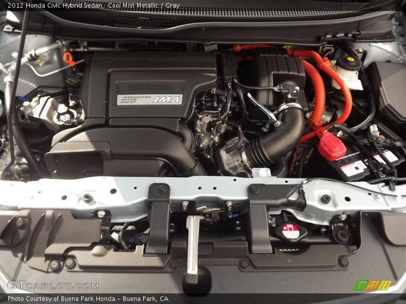Cool Mist Metallic / Gray 2012 Honda Civic Hybrid Sedan