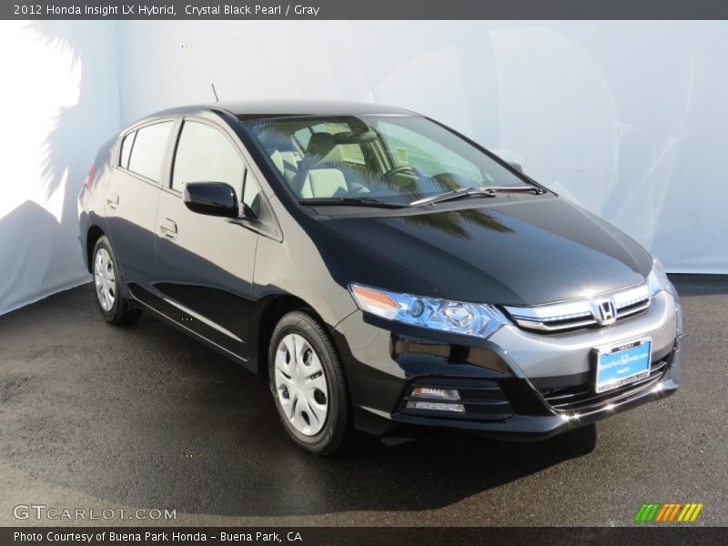 Crystal Black Pearl / Gray 2012 Honda Insight LX Hybrid