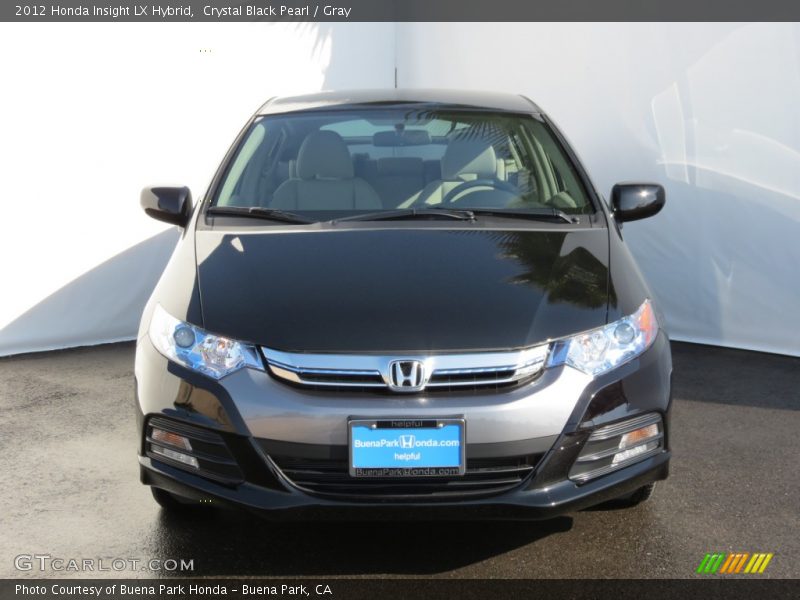 Crystal Black Pearl / Gray 2012 Honda Insight LX Hybrid
