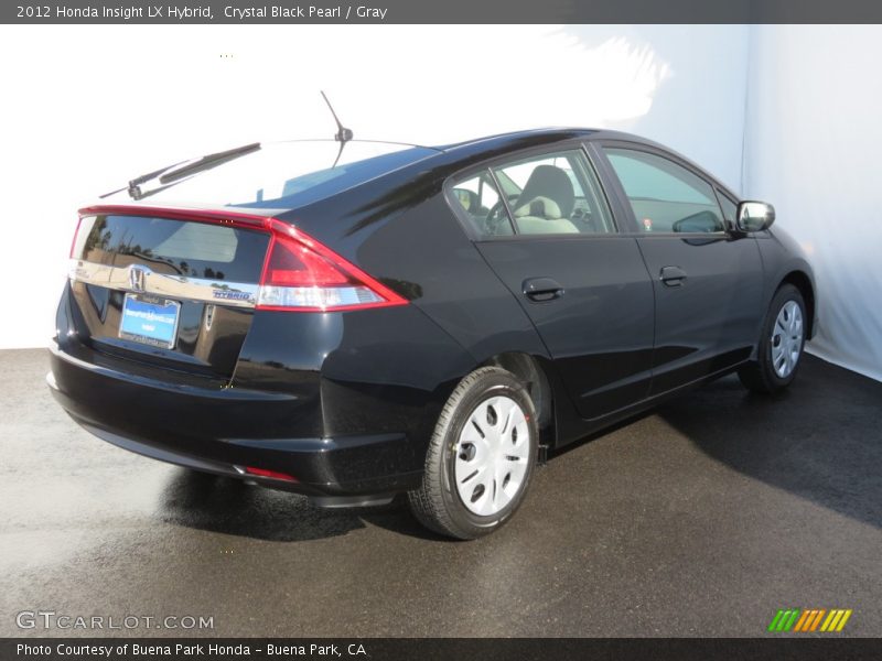 Crystal Black Pearl / Gray 2012 Honda Insight LX Hybrid
