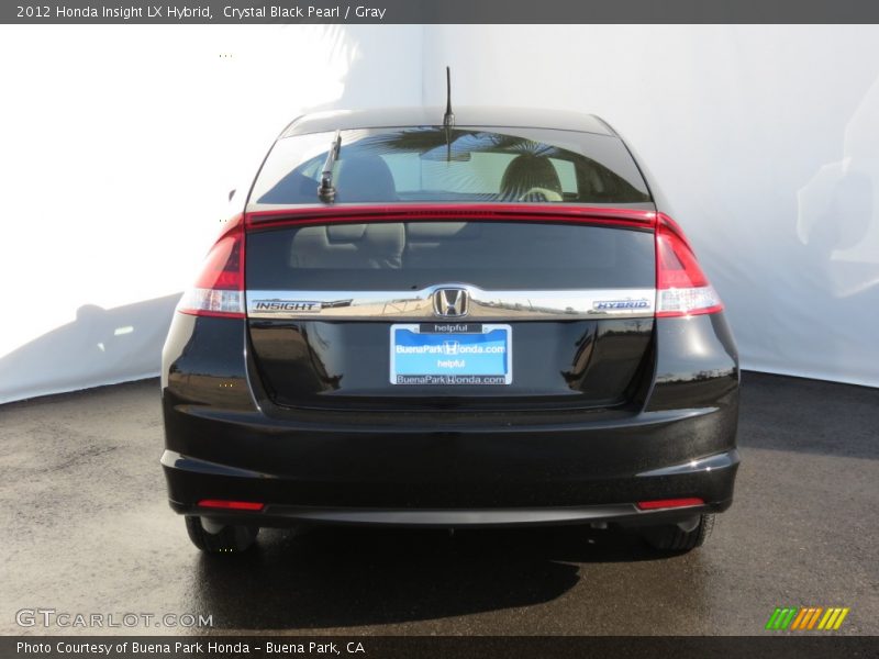 Crystal Black Pearl / Gray 2012 Honda Insight LX Hybrid