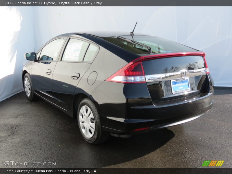 Crystal Black Pearl / Gray 2012 Honda Insight LX Hybrid