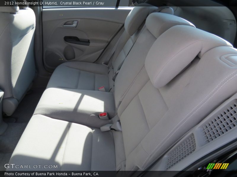 Crystal Black Pearl / Gray 2012 Honda Insight LX Hybrid