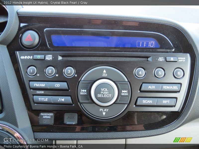 Controls of 2012 Insight LX Hybrid