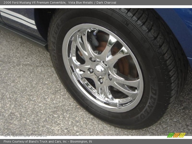 Vista Blue Metallic / Dark Charcoal 2006 Ford Mustang V6 Premium Convertible