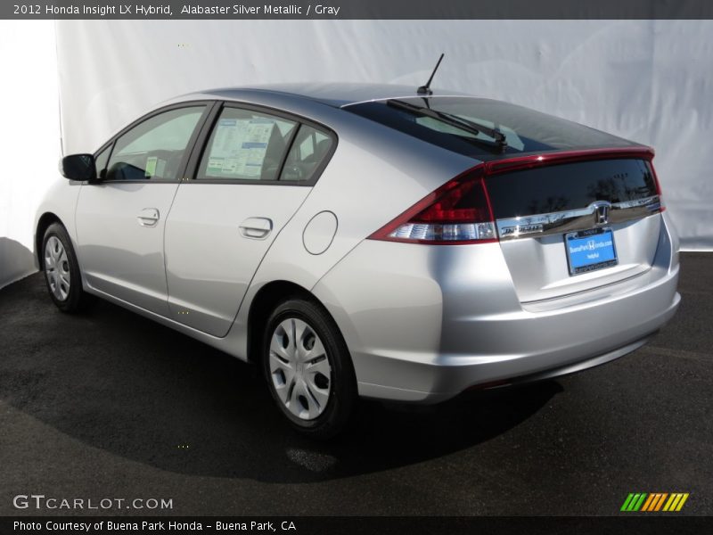 Alabaster Silver Metallic / Gray 2012 Honda Insight LX Hybrid