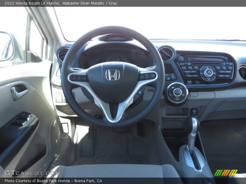 Alabaster Silver Metallic / Gray 2012 Honda Insight LX Hybrid