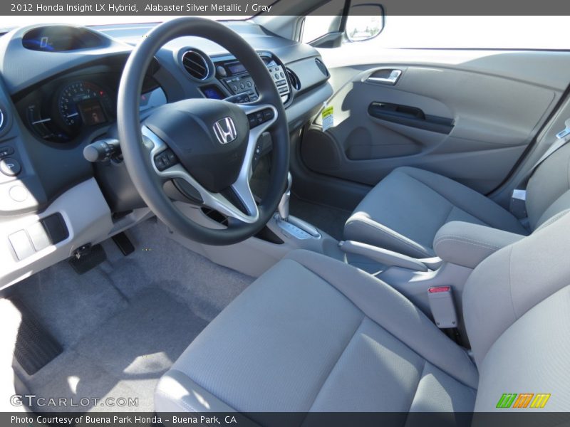 Alabaster Silver Metallic / Gray 2012 Honda Insight LX Hybrid