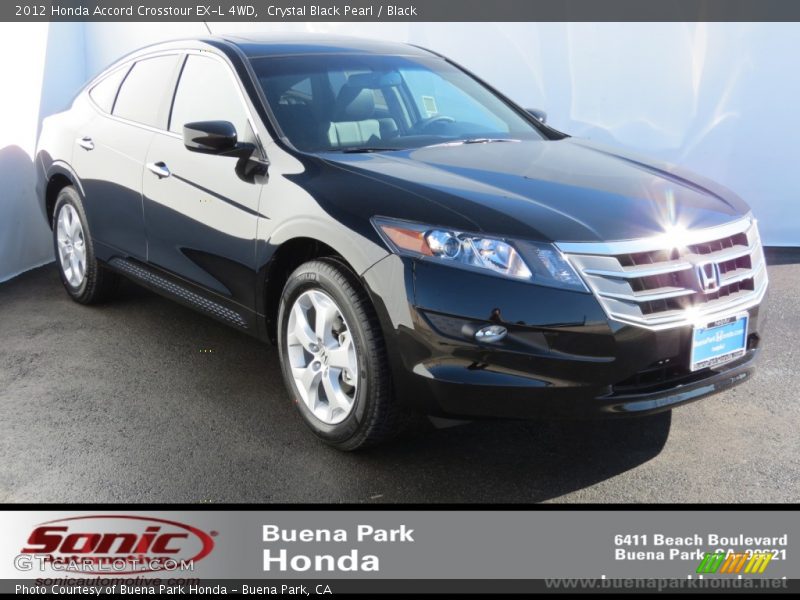Crystal Black Pearl / Black 2012 Honda Accord Crosstour EX-L 4WD