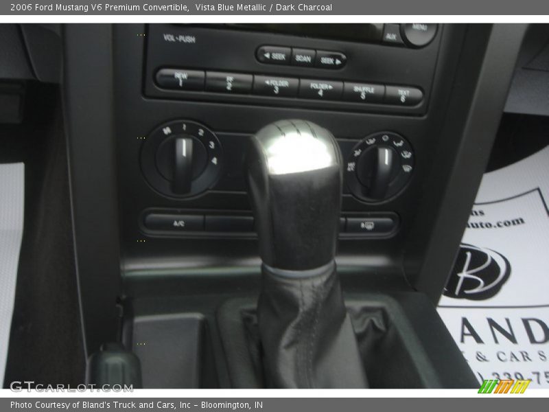 Vista Blue Metallic / Dark Charcoal 2006 Ford Mustang V6 Premium Convertible