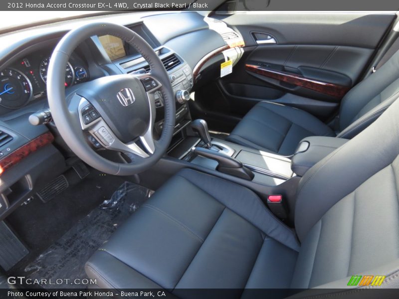  2012 Accord Crosstour EX-L 4WD Black Interior