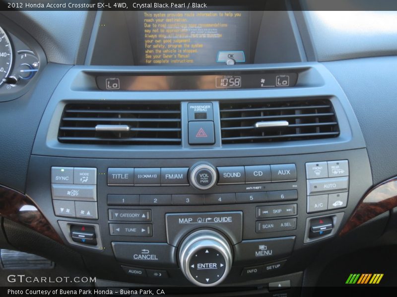 Controls of 2012 Accord Crosstour EX-L 4WD
