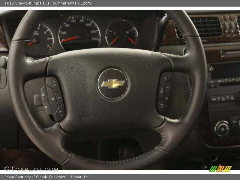 Summit White / Ebony 2012 Chevrolet Impala LT
