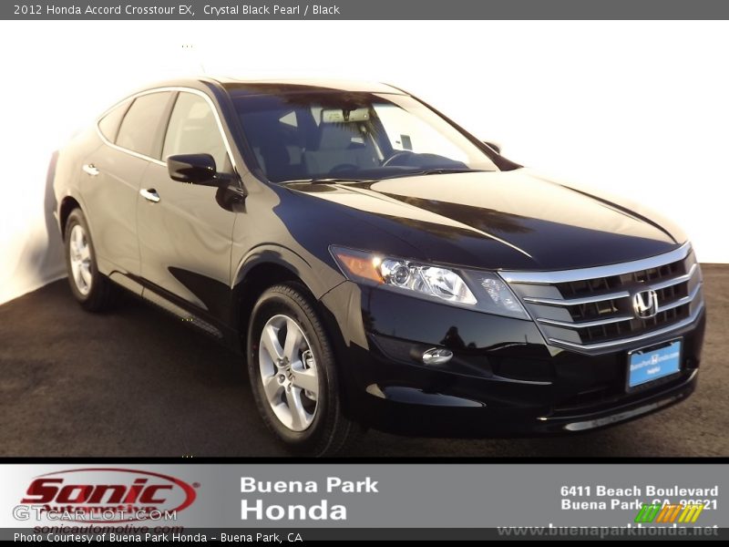 Crystal Black Pearl / Black 2012 Honda Accord Crosstour EX