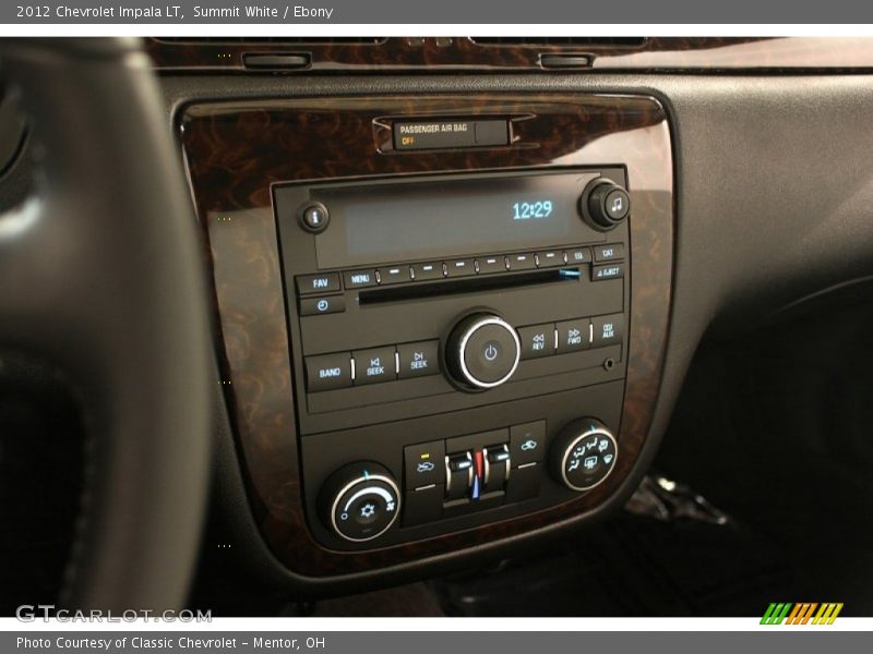 Summit White / Ebony 2012 Chevrolet Impala LT