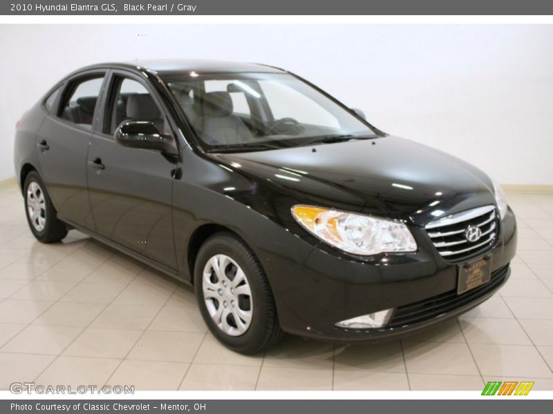Black Pearl / Gray 2010 Hyundai Elantra GLS
