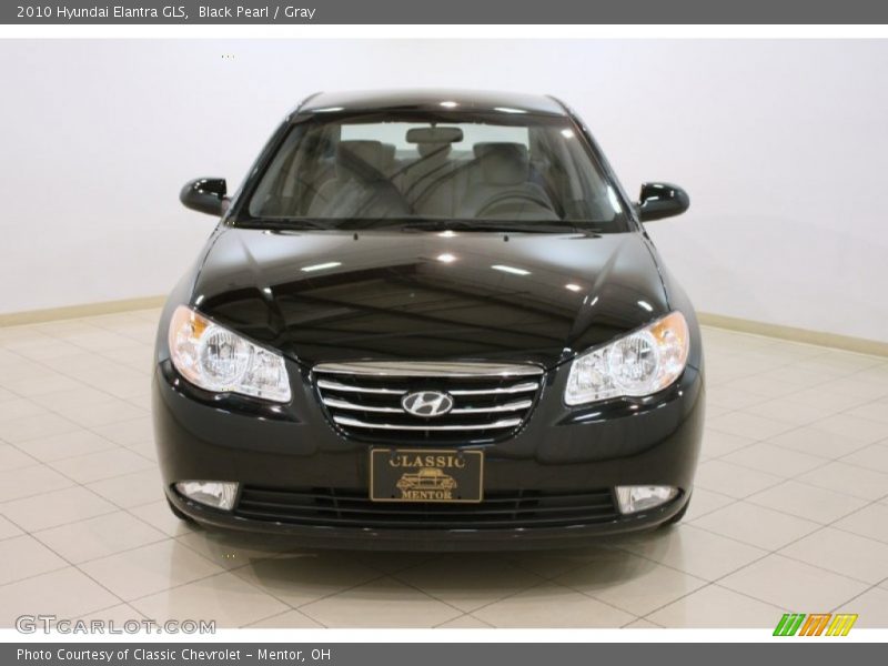 Black Pearl / Gray 2010 Hyundai Elantra GLS