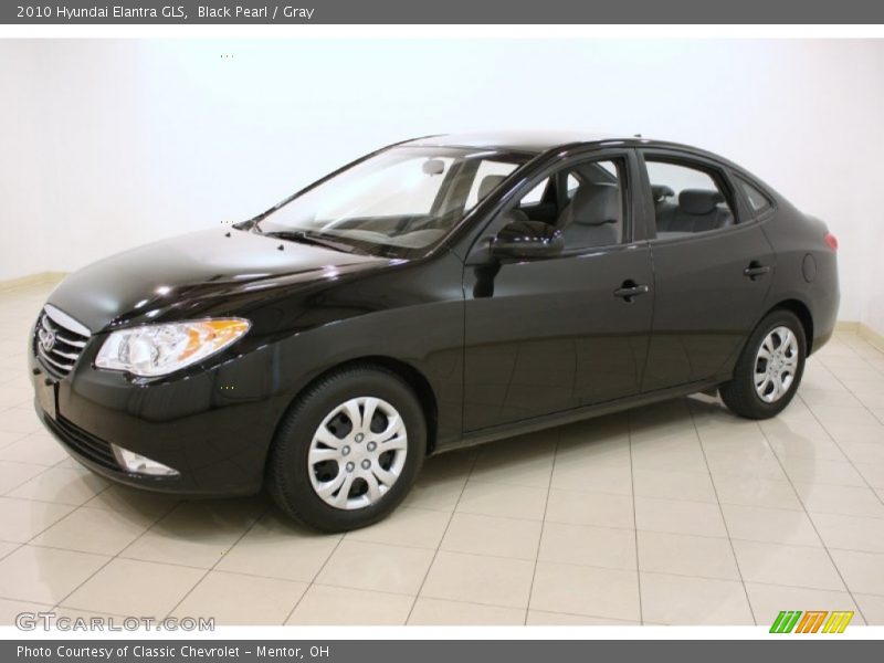 Black Pearl / Gray 2010 Hyundai Elantra GLS