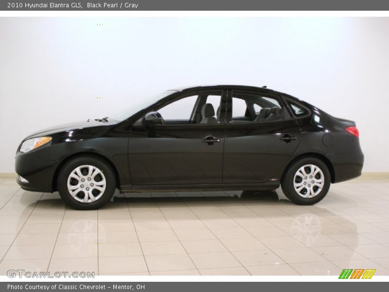 Black Pearl / Gray 2010 Hyundai Elantra GLS