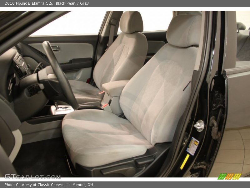 Black Pearl / Gray 2010 Hyundai Elantra GLS