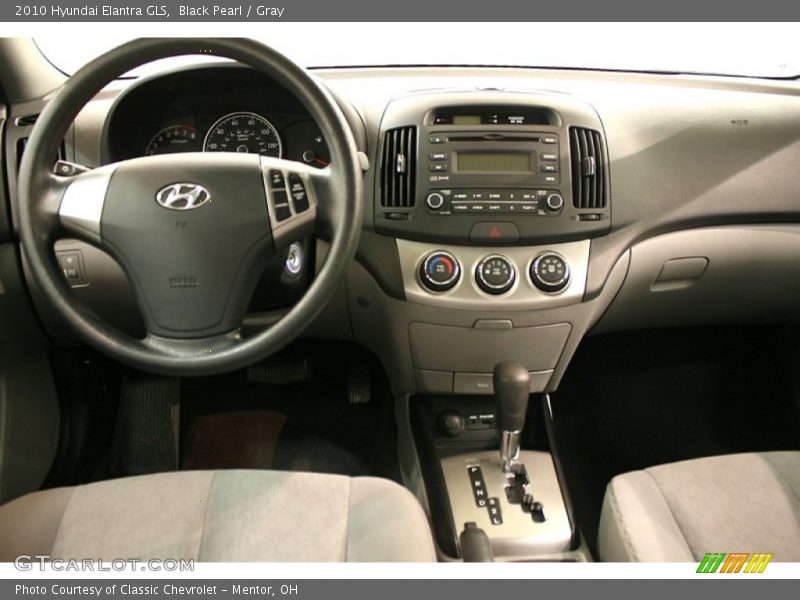Black Pearl / Gray 2010 Hyundai Elantra GLS