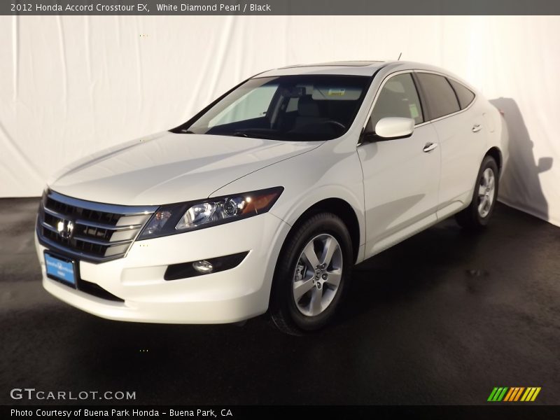 White Diamond Pearl / Black 2012 Honda Accord Crosstour EX