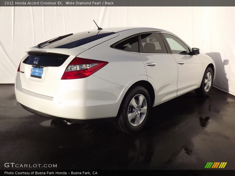 White Diamond Pearl / Black 2012 Honda Accord Crosstour EX