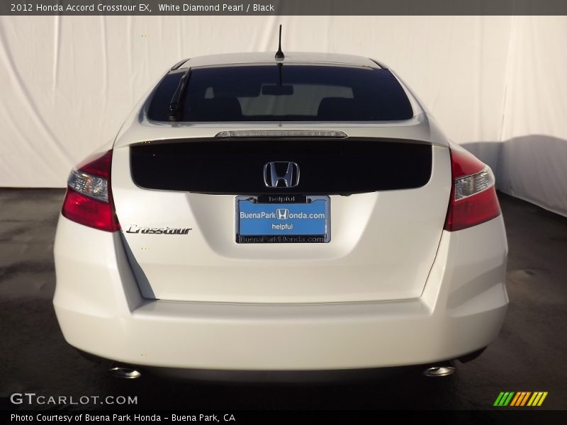 White Diamond Pearl / Black 2012 Honda Accord Crosstour EX